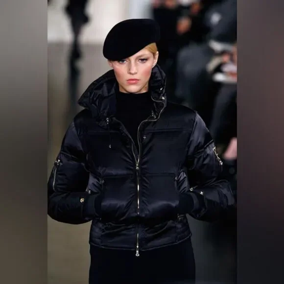 Ralph Lauren RLX Fall 2007 Runway Black Satin Ski Puffer Jacket - Picture 14 of 16
